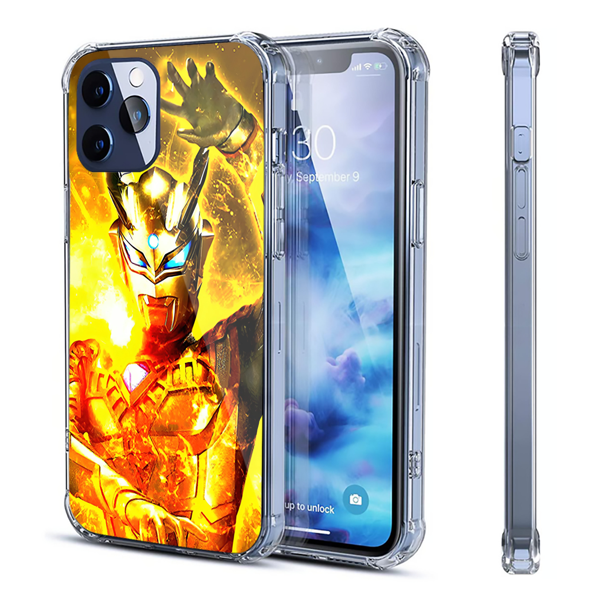 （画像用） ウルトラマン Ultraman 【iPhone 12シリーズ対応】透明スマホケース（クリアソフトケース）